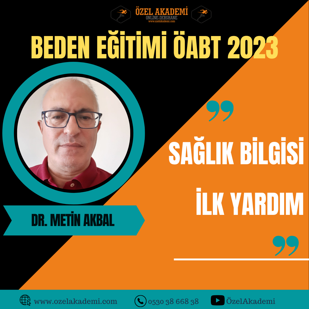 SAĞLIK BİLGİSİ İLK YARDIM